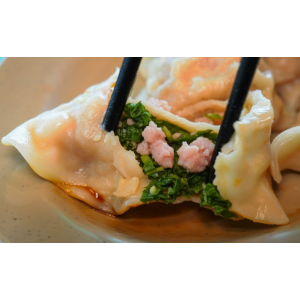 九層塔豬肉水餃